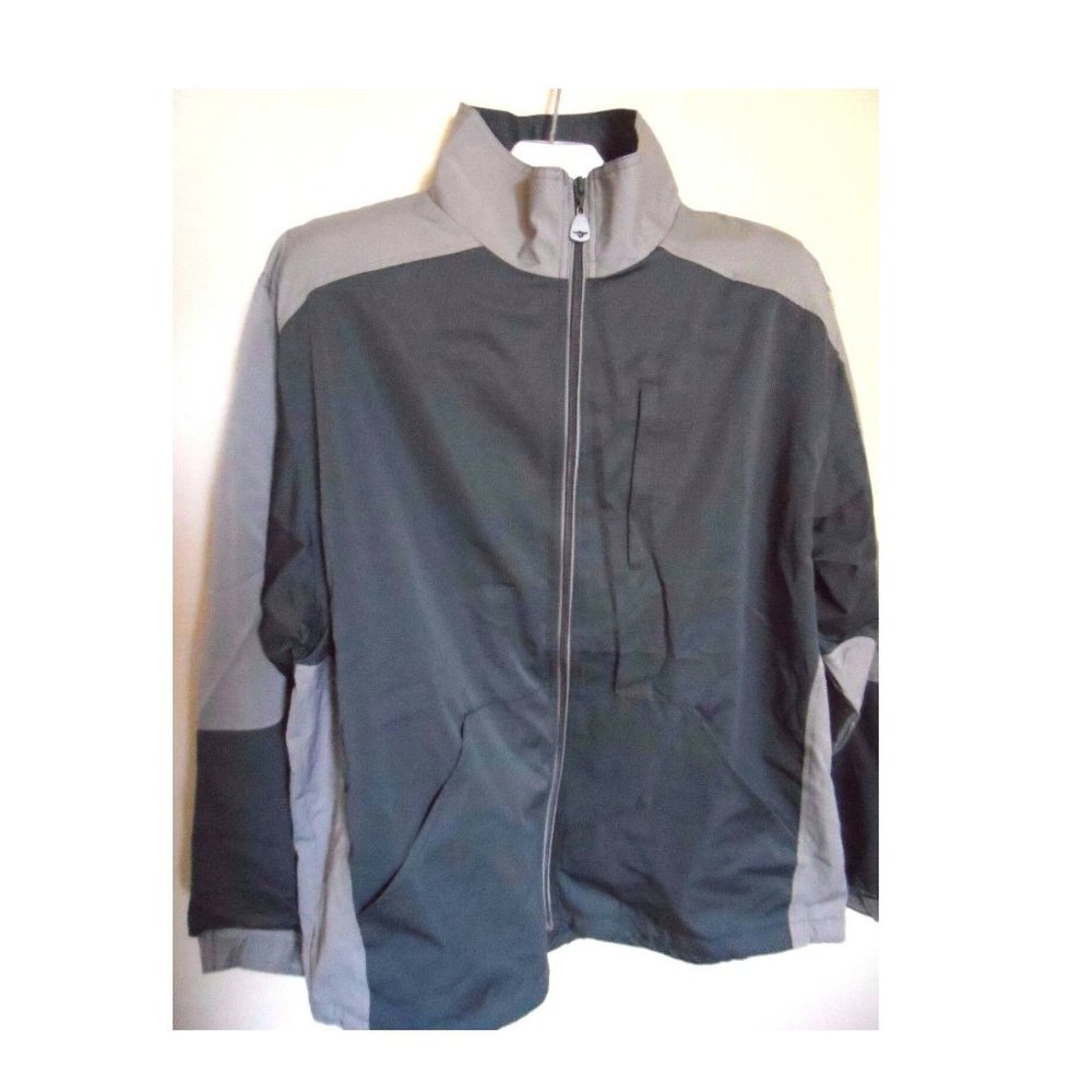 Cheetah Men's Jacket Front Zip Grey Size: XL